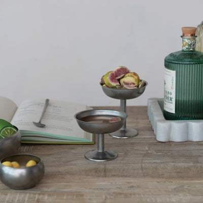 Stainless Footed Coupe Glass
