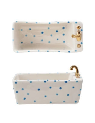 Bathtub Shaped Dish Blue