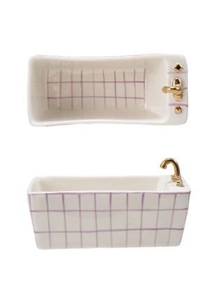 Bathtub Shaped Dish Purple
