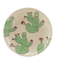 Plate w Wax Relief Cactus