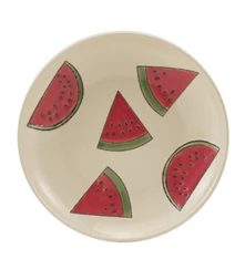 Plate w Wax Relief Watermelon