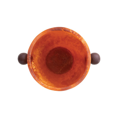 Marbled Resin Bottle Cooler with Ball Handle