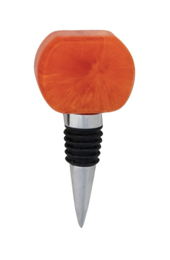 Aluminum Marbled Resin Bottle Stopper