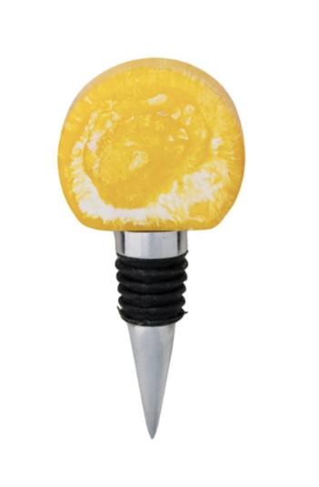 Aluminum Marbled Resin Bottle Stopper