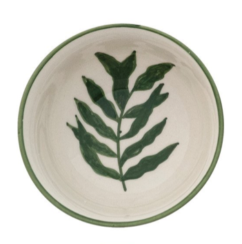 Bowl w Pattern Botanical Inside