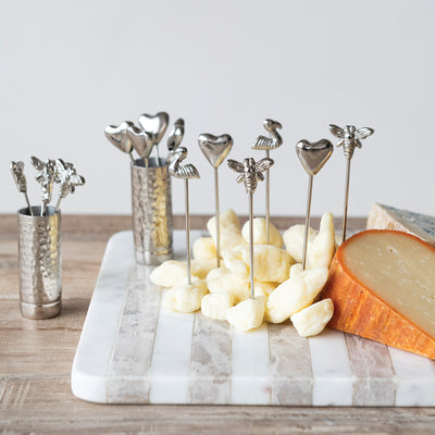 Appetizer Picks with Bee Handles