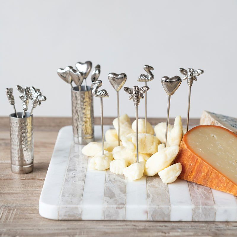 Appetizer Picks with Bee Handles