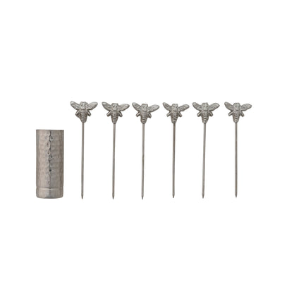 Appetizer Picks with Bee Handles