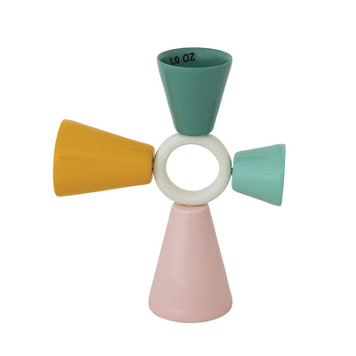 Enameled Metal 4-Way Jigger
