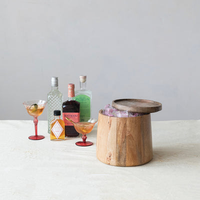 Ice Bucket w Lid Natural