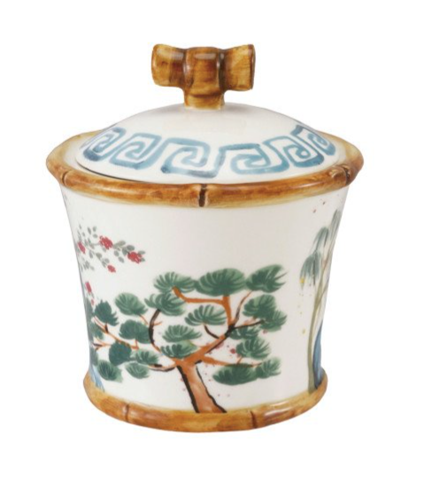 Sugar Pot & Cream Bamboo