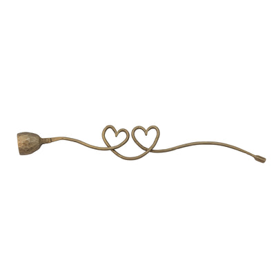 Iron Candle Snuffer with Heart Shaped Handle