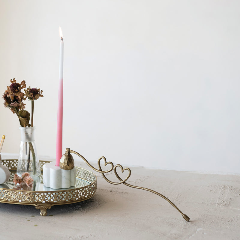Iron Candle Snuffer with Heart Shaped Handle