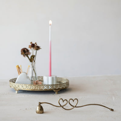 Iron Candle Snuffer with Heart Shaped Handle