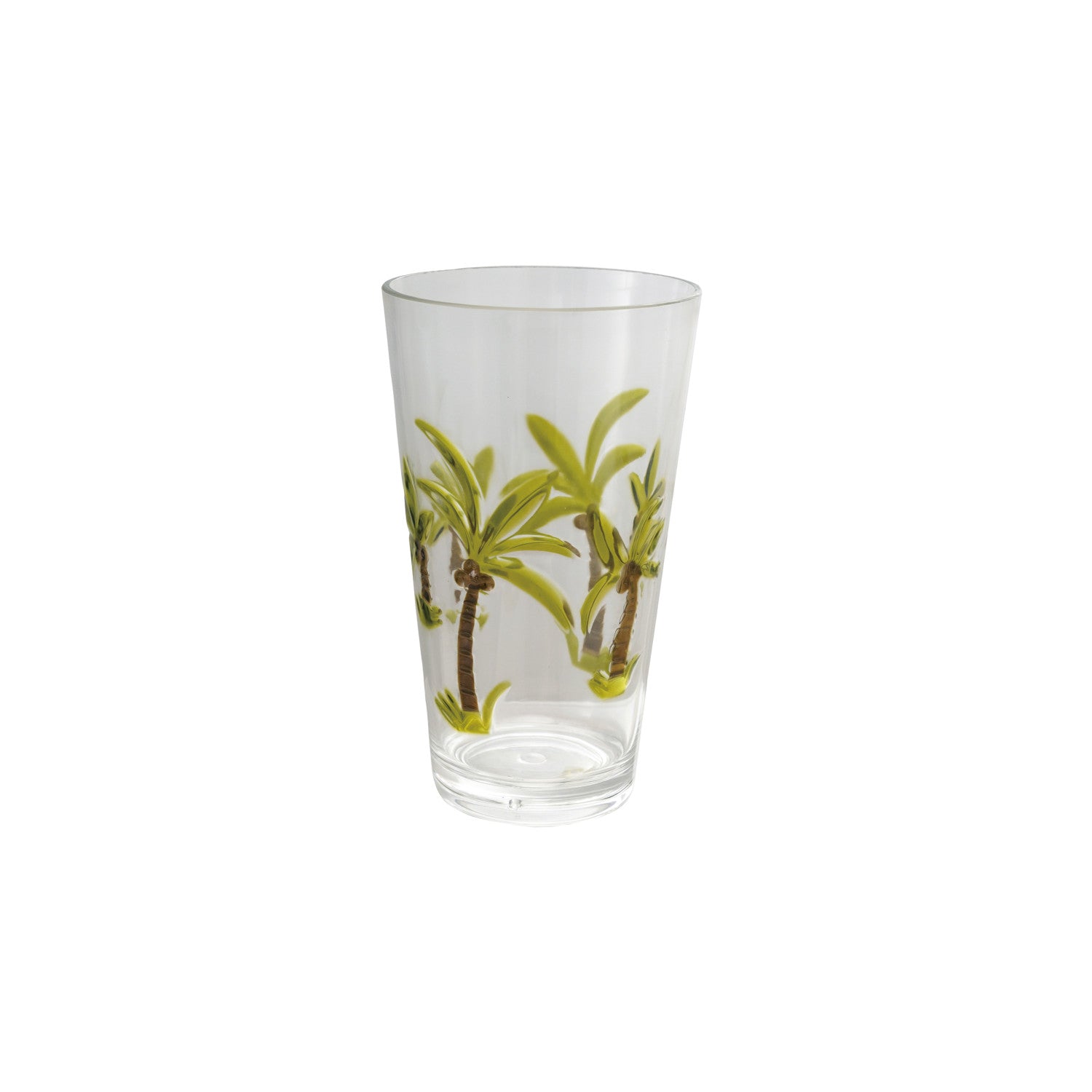 Glass with Palm Trees