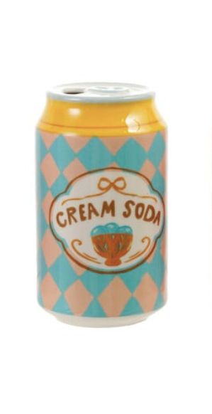 Soda Can Shaped Vase with Decal