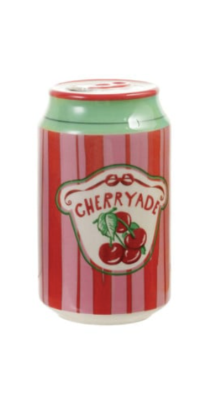 Soda Can Shaped Vase with Decal