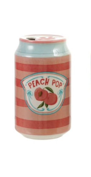 Soda Can Shaped Vase with Decal