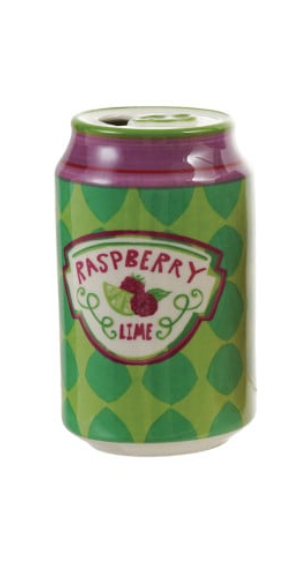 Soda Can Shaped Vase with Decal