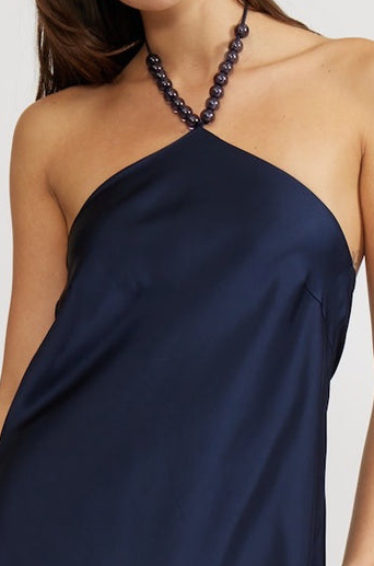 Peggy Halter Dress Navy