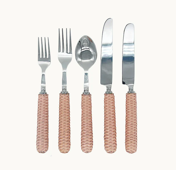 Knife Rattan Pink Cluterry S