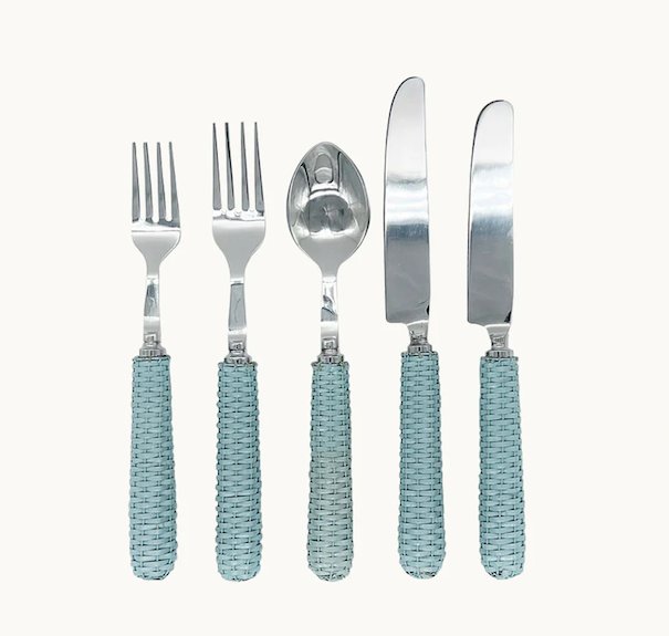 Fork Rattan Blue Cluterry M