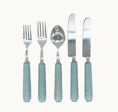 Fork Rattan Blue Cluterry S