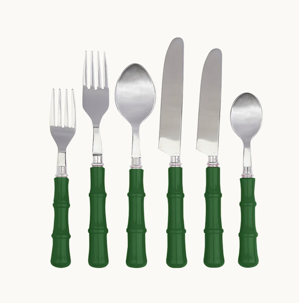 Bamboo Green Cutlery Soup Spoon
