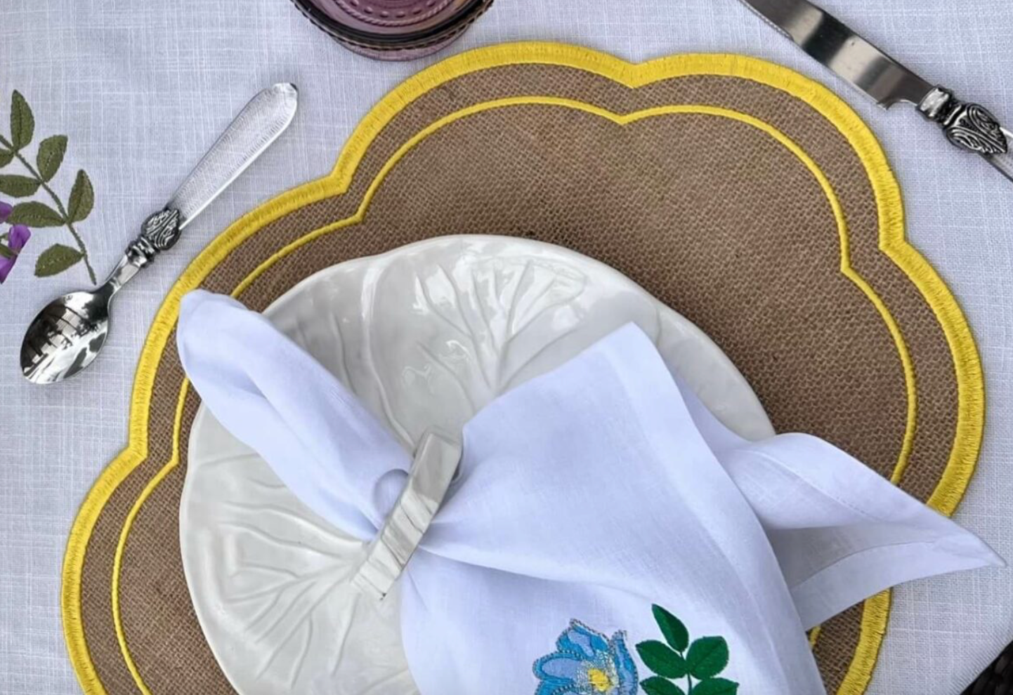 Jute Placemat Yellow