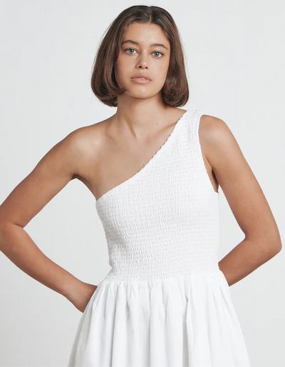 The Asymmetric Maxi Dress White