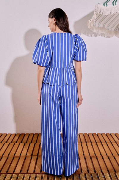 Elicia Stripe Set Navy Blue
