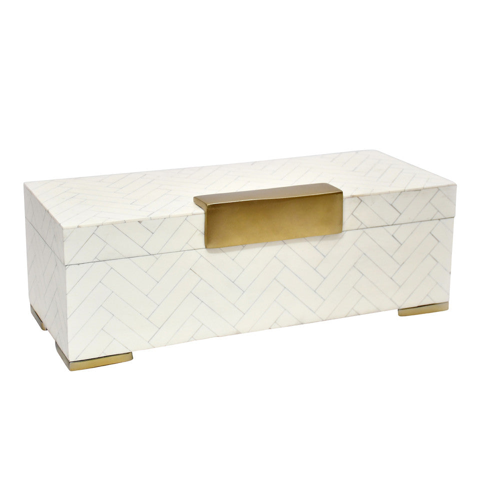 Carley Resin Box Ivory