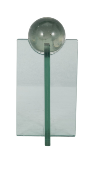 12" Kelby Glass Statuary Spheres Clear M