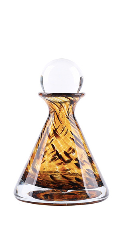 7" Veneta Brown Art Glass Bottles S