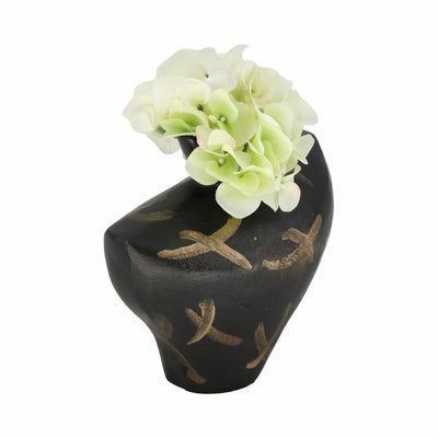 Ponce Tribal Black White Vase