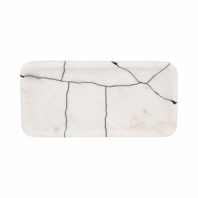 Roald Black White Marble Trinket Tray