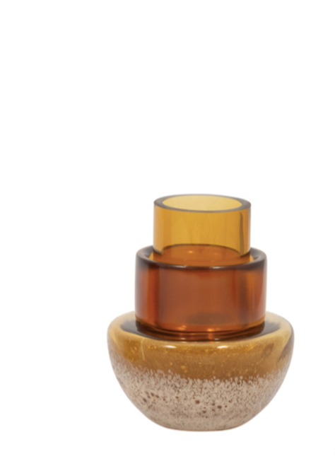 Eden Glass Vase Amber S