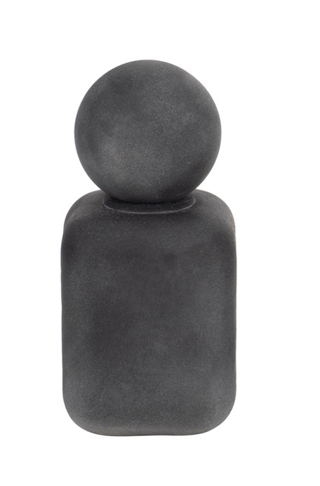 Mason Glass Bottle Black 6inch L