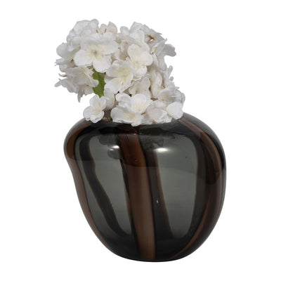 Bayle Glass Vase Brown 7inch S