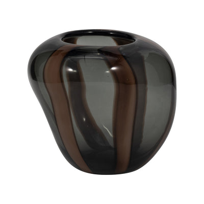 Bayle Glass Vase Brown 7inch S