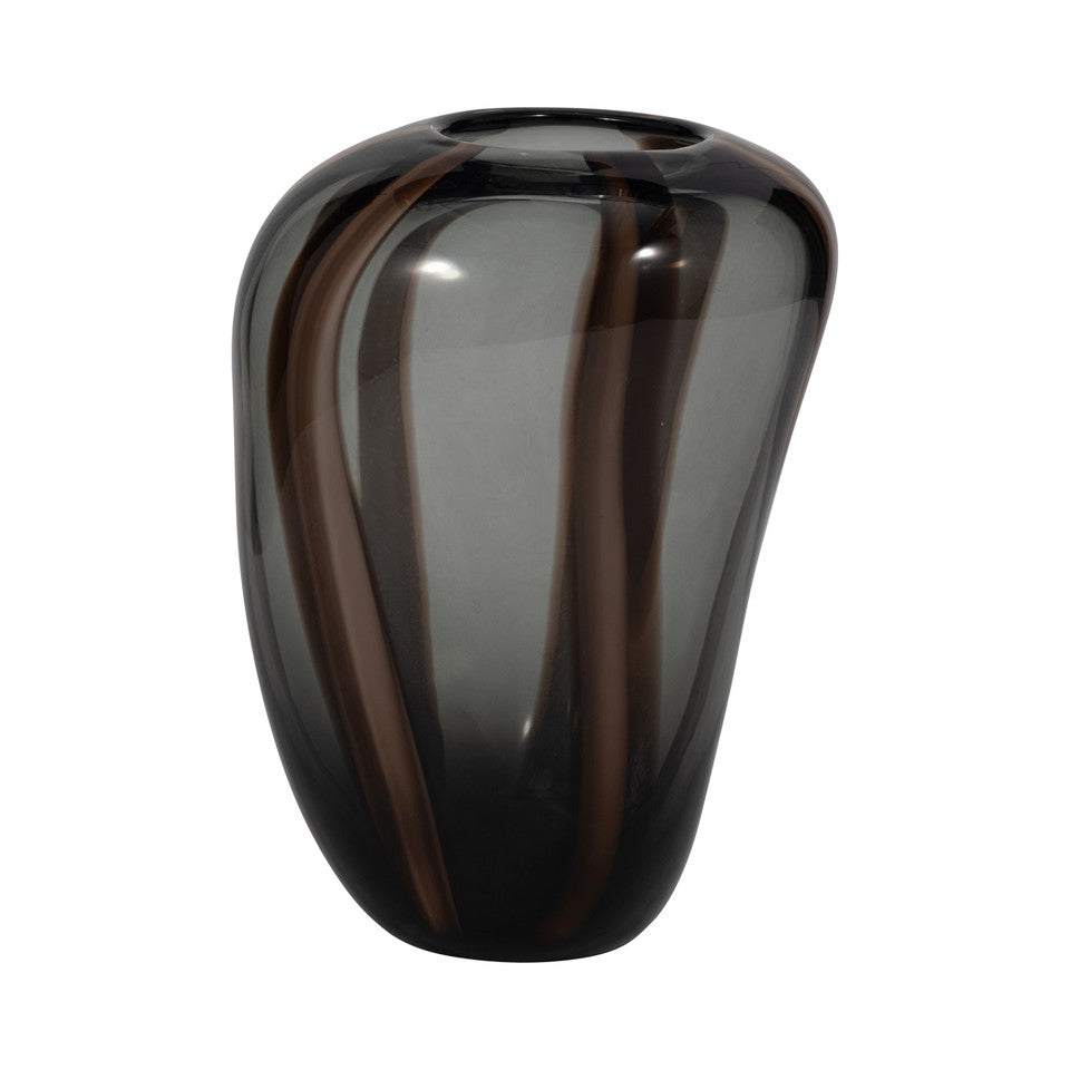 Bayle Glass Vase Brown 11inch M