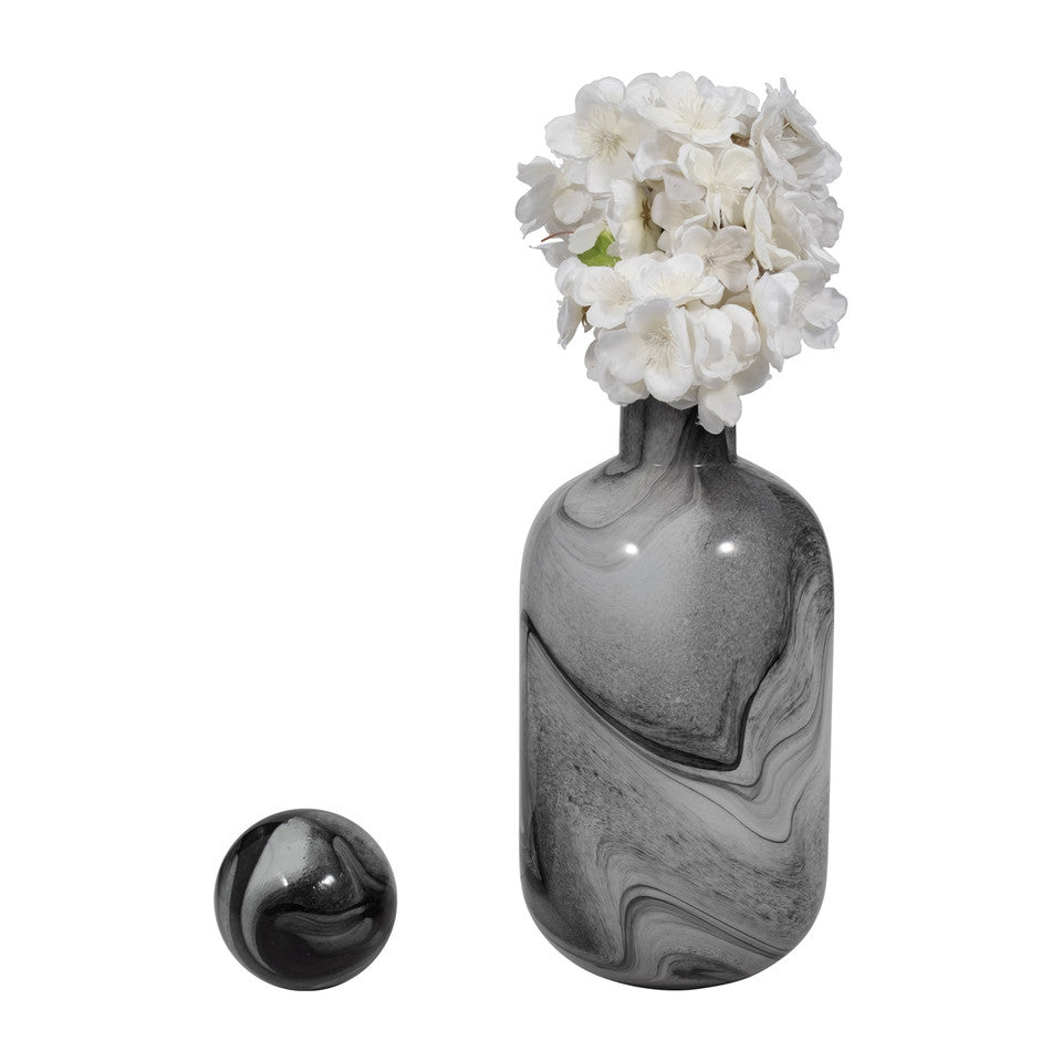 Katrina Gray Glass Bottle 16inch