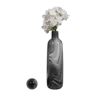 Katrina Gray Glass Bottle 22inch