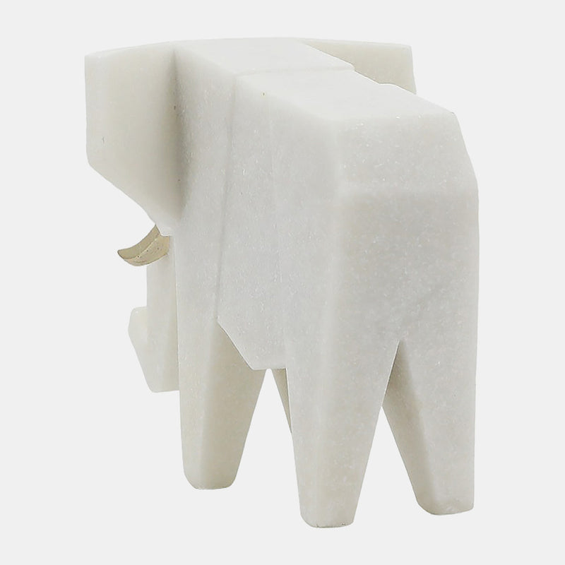 Andora Elephant Statuary White