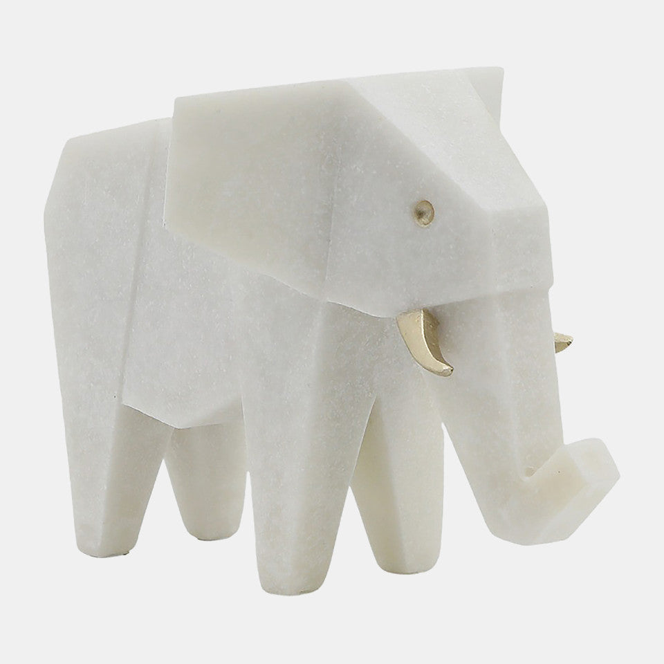 Andora Elephant Statuary White