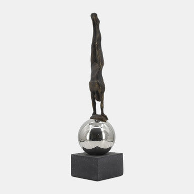 Augustolo Statuary With Steel Sphere