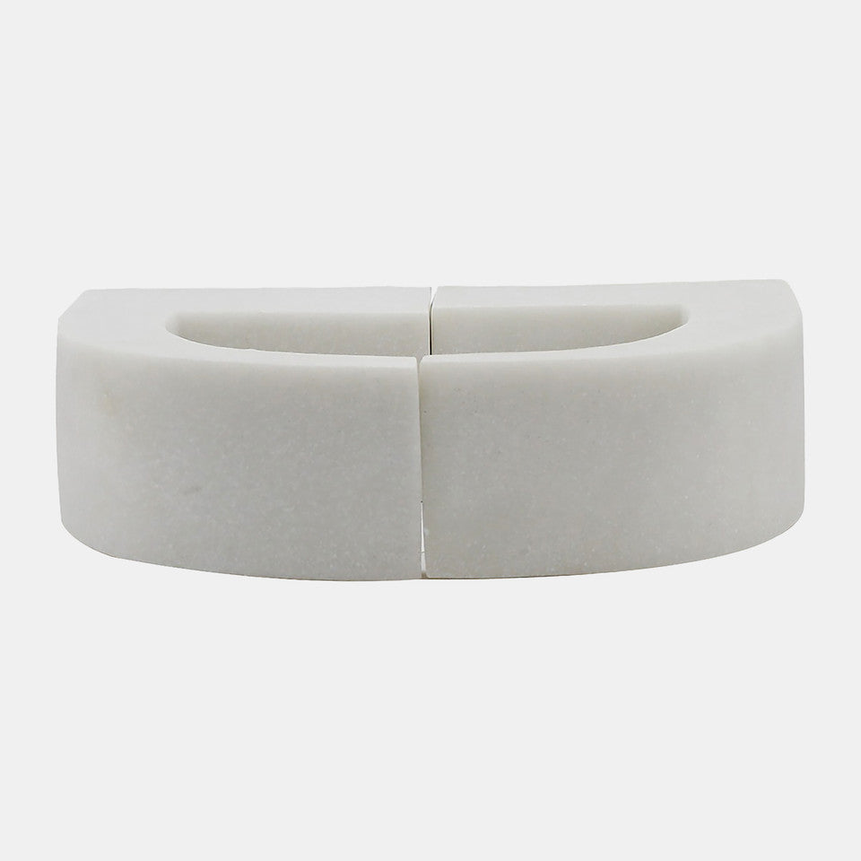 Quote Bookends White 10 inch