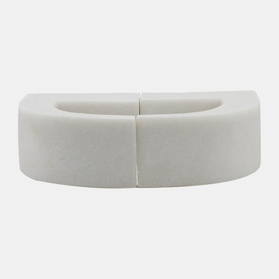 Quote Bookends White 10 inch