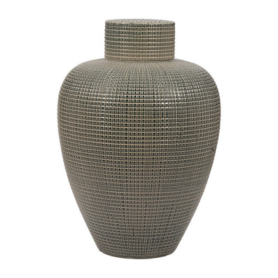 Dempsey Lidded Jar Green L