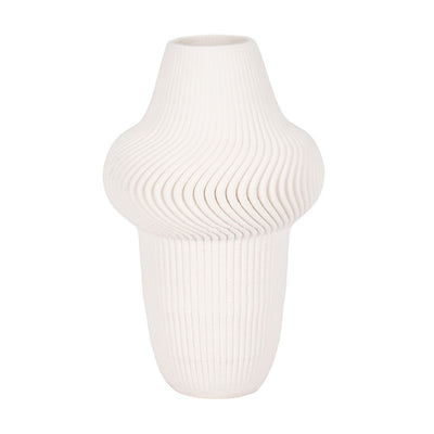 Antilles 3D Vase Ivory Beige 10inch